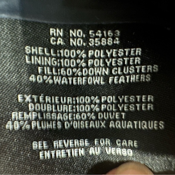 Small Cole Haan Navy Premium Down Coat - Picture 12 of 12